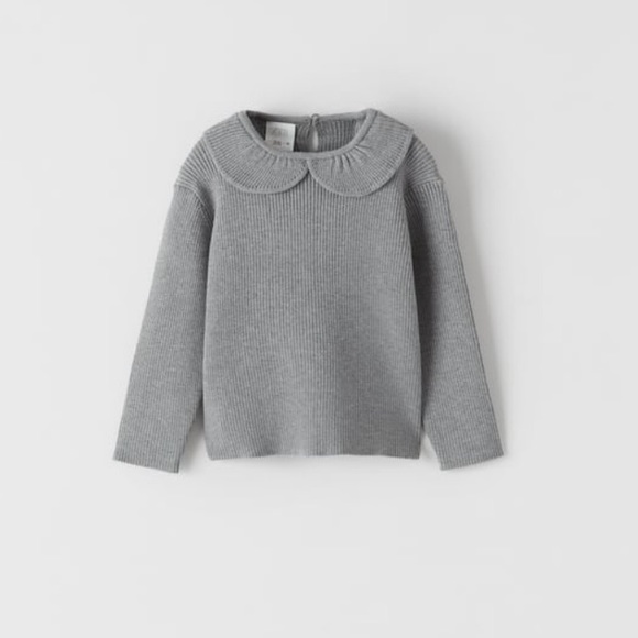 Zara Other - Zara Kids Peter Pan Collar Knit Sweater NWT